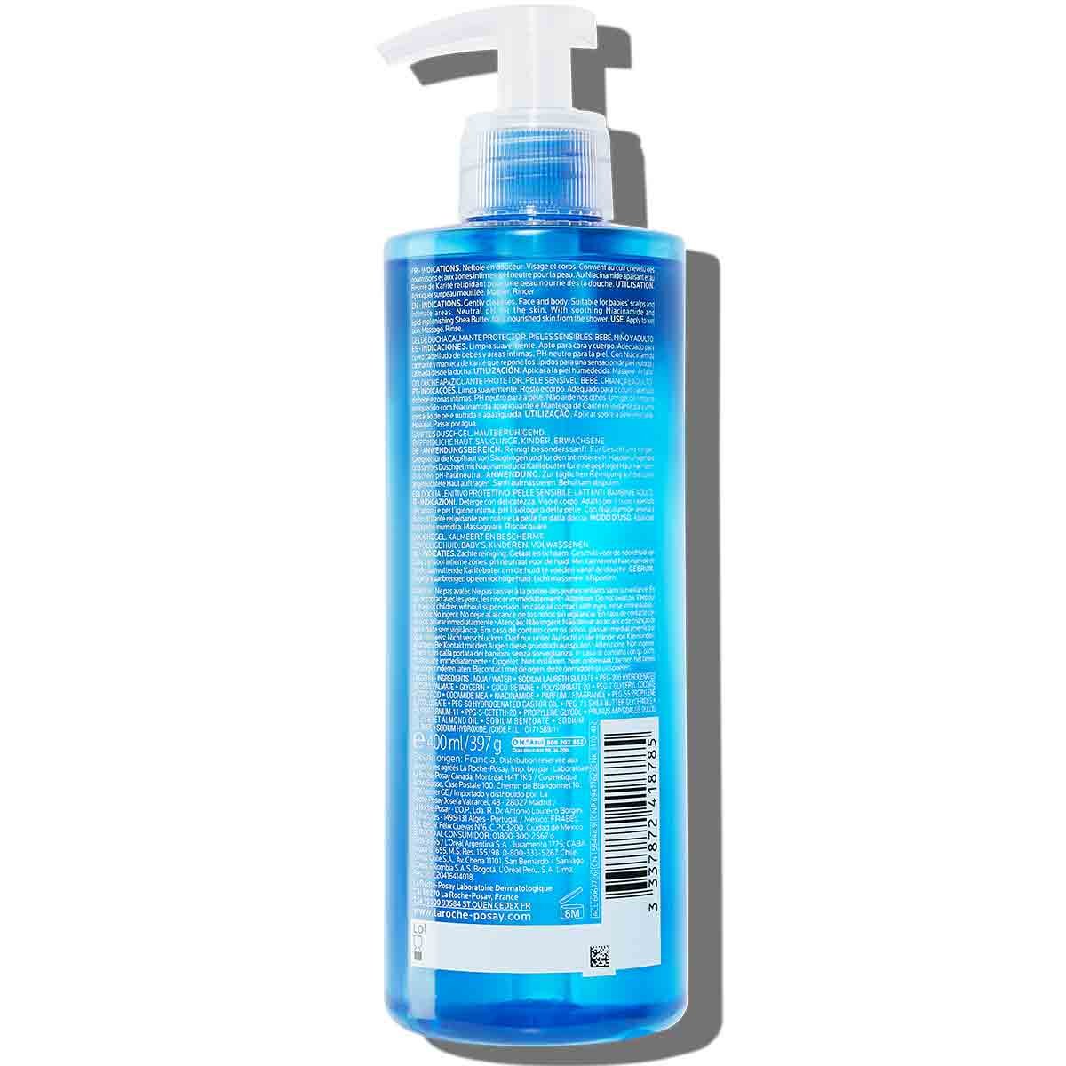 Gel Ducha Piel Sensible La Roche-Posay Lipikar Gel Lavant Niacinamida Manteca Karité 1L Sin Jabón
