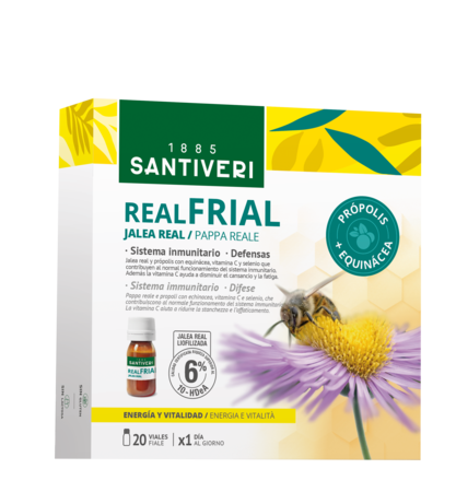 Suplemento Apoyo Inmunológico Santiveri Realfrial Jalea Real Própolis Equinácea Vitamina C Selenio 20 Viales