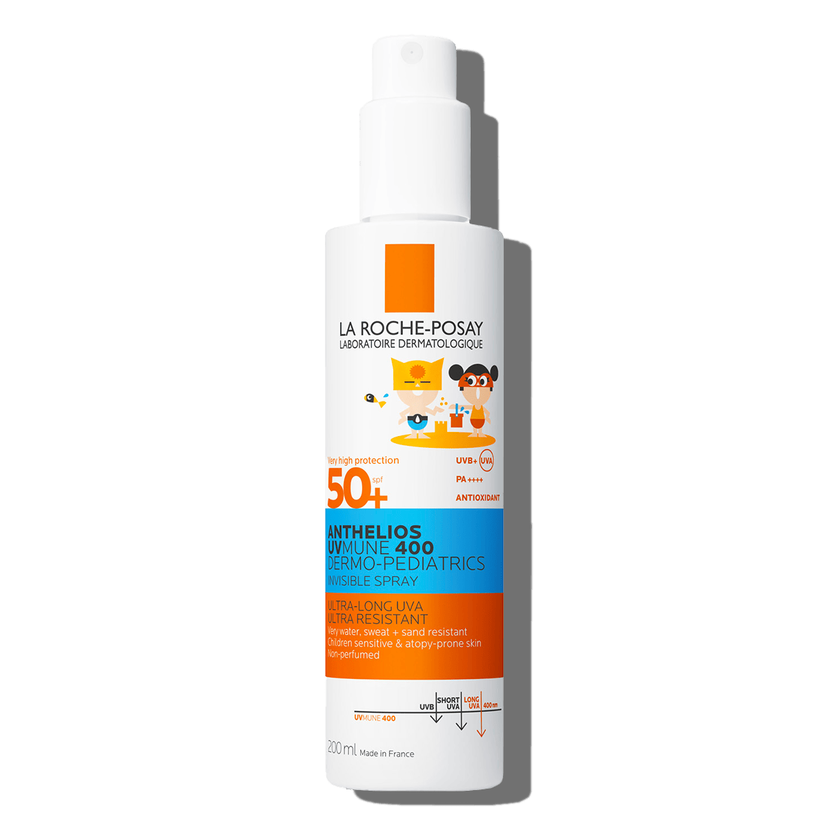 Spray Protector Solar Infantil La Roche-Posay Anthelios UVMune 400 Acabado Invisible SPF50+ 200ml Piel Sensible