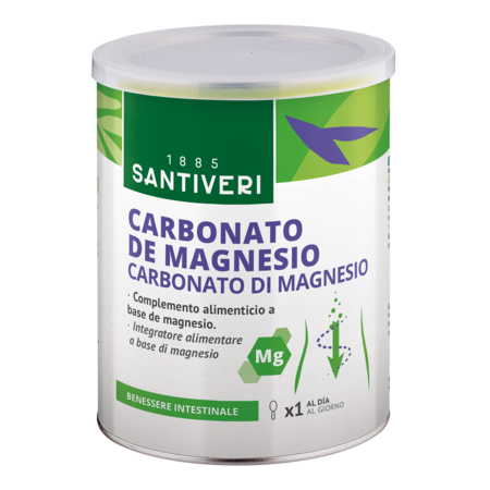 Suplemento Magnesio Polvo Santiveri Carbonato Magnesio 110g Antiácido Natural Soporte Muscular