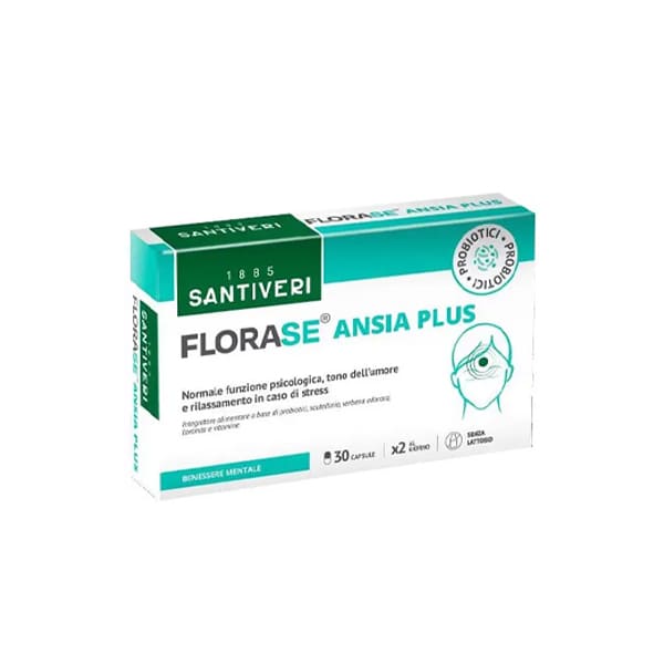 Suplemento Estrés Ansiedad Santiveri Florase Ansia Plus 30 Cápsulas Probióticos Vitaminas B Lavanda