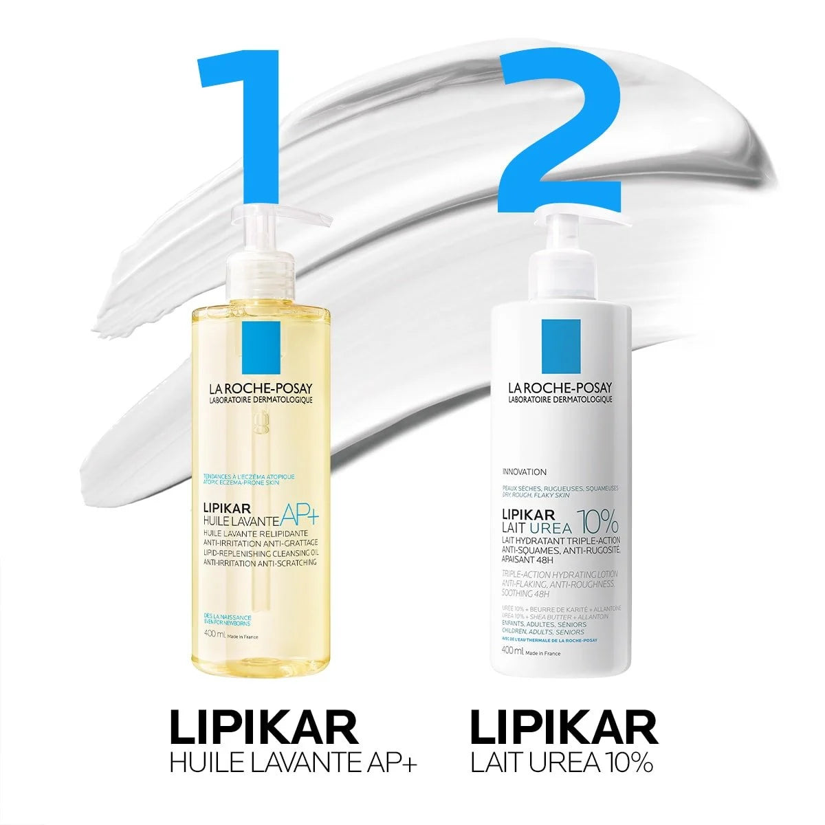 Loción Corporal Urea 10% La Roche-Posay Lipikar Lait Alantoína Manteca Karité 400ml Queratosis Pilaris