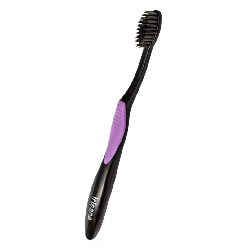 Cepillo Dental Carbón Activo Irisana Doble Filamento Antibacteriano Blanqueamiento Dental